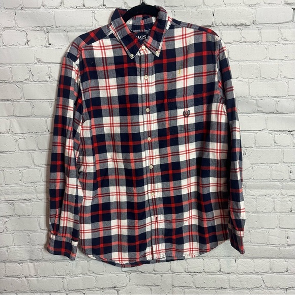Chaps Other - Chaps Men's Red and Blue Plaid Shirt